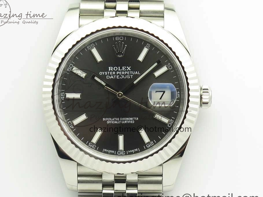 MiroTime 1219 DateJust 41 126334 904L SS DJF 1:1 Best Edition Gray Dial on Jubilee Bracelet A Colorful 3301